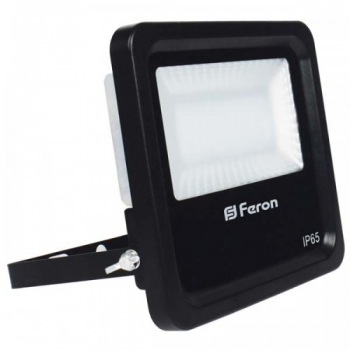 Прожектор LED FERON 10Вт 6400К чорний LL-610